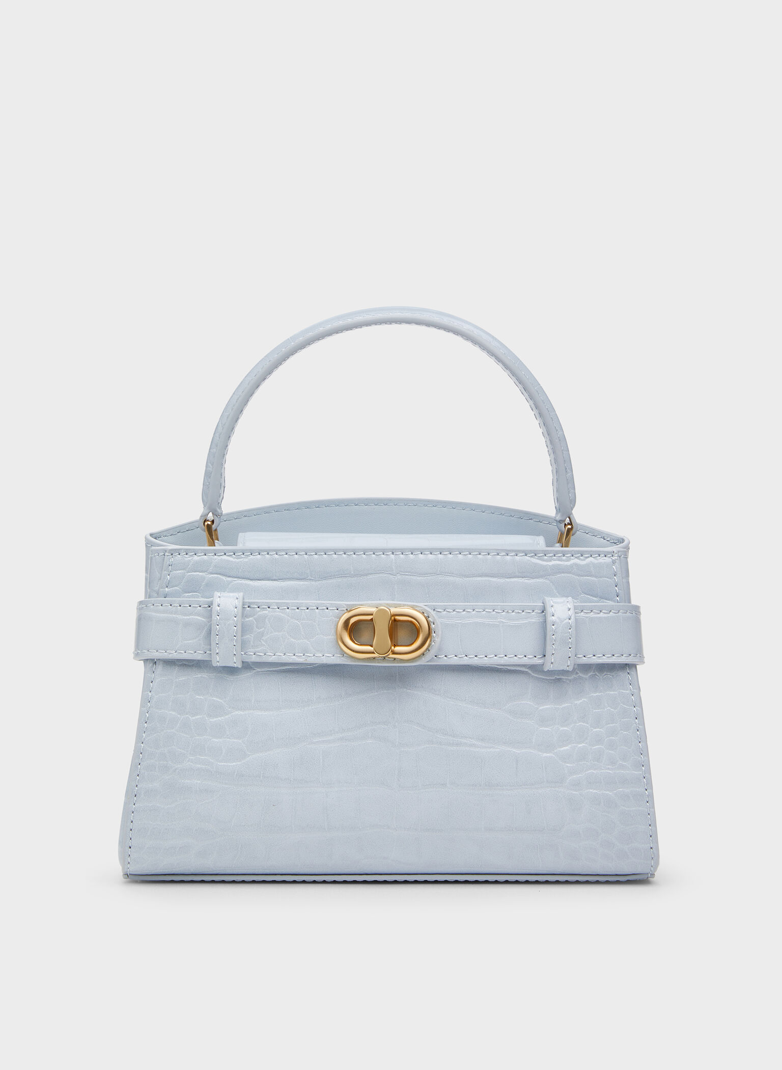 Aubrielle Croc-Effect Top Handle Bag, Sea Salt Blue, hi-res