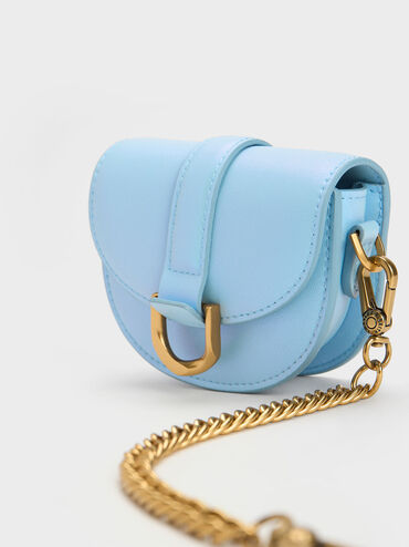 Micro Gabine Saddle Bag, Light Blue, hi-res