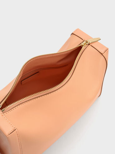 Cordele Slouchy Shoulder Bag, Orange, hi-res