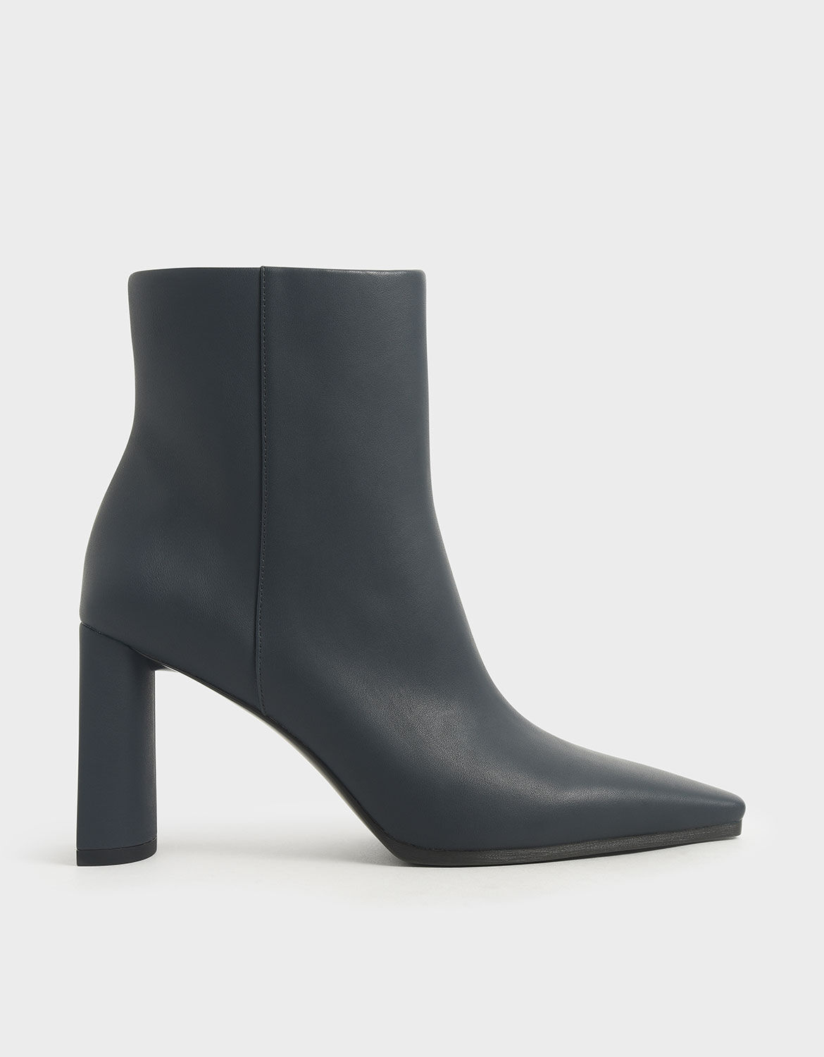 grey high heeled boots