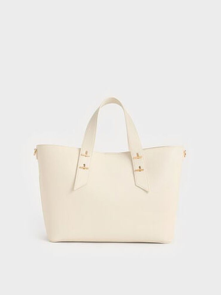 Shania Tote Bag, Cream, hi-res