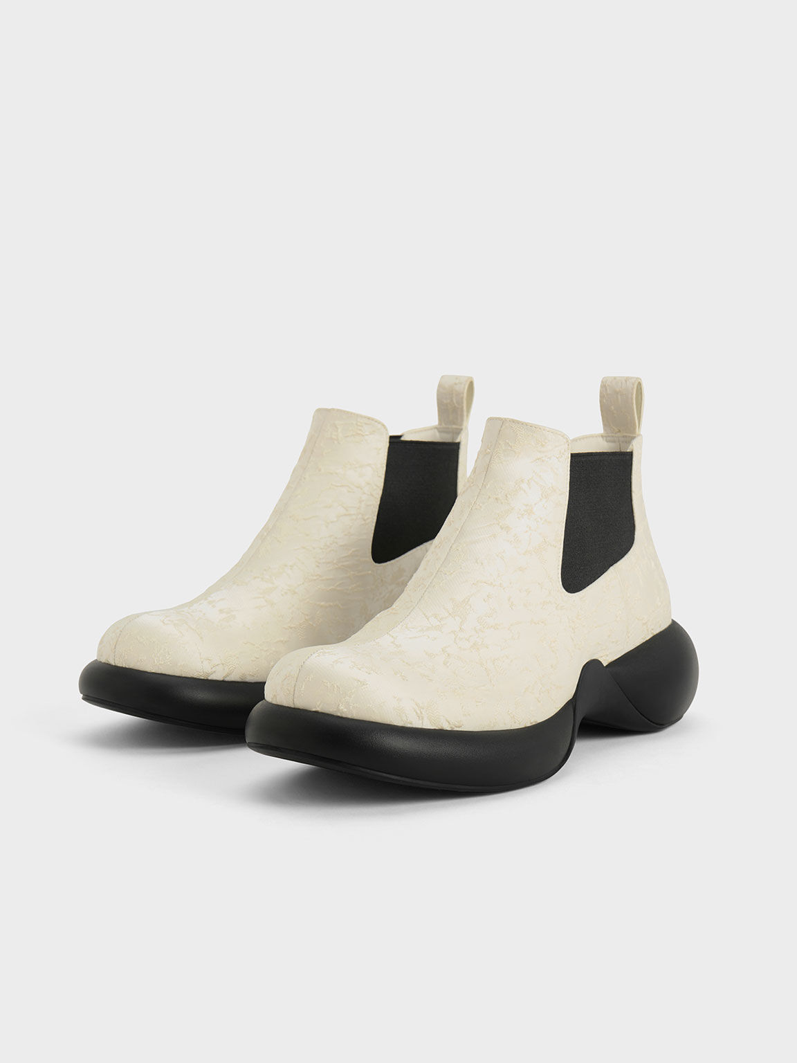 White cheap chelsea boot