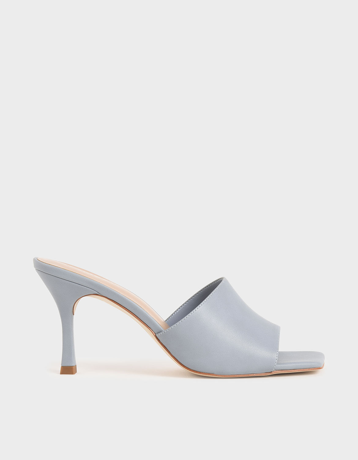 light blue mules