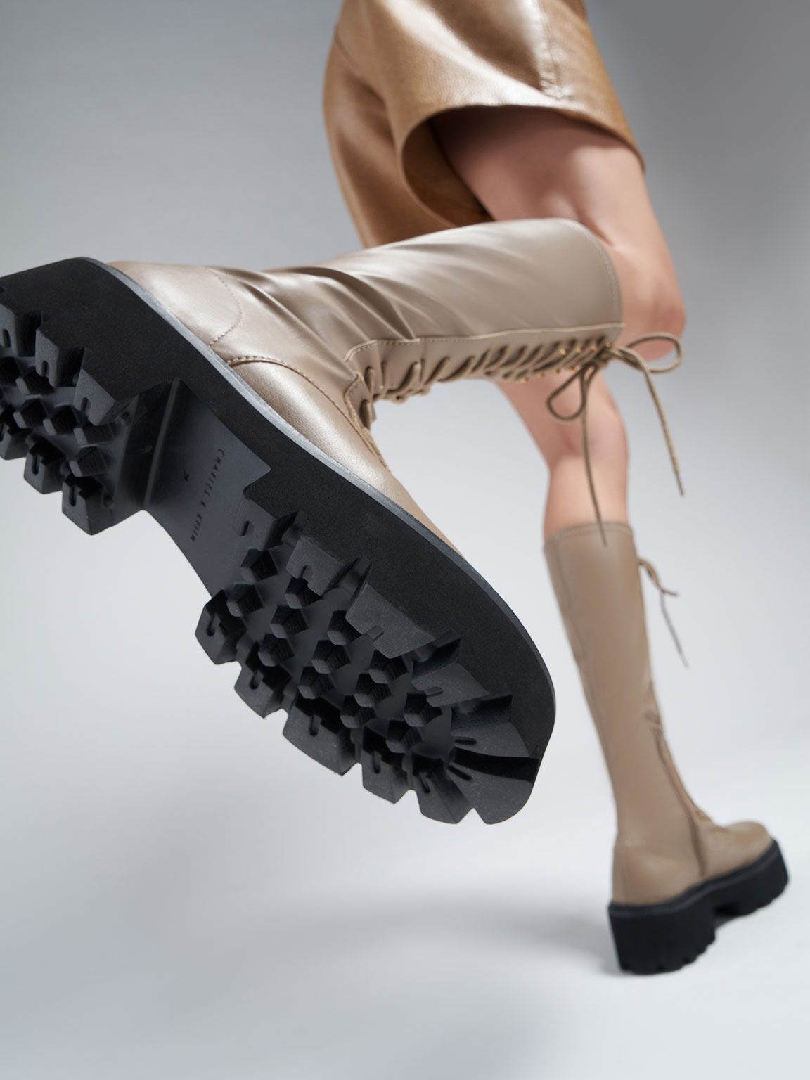 Commute Knee-High Boots​, Taupe, hi-res