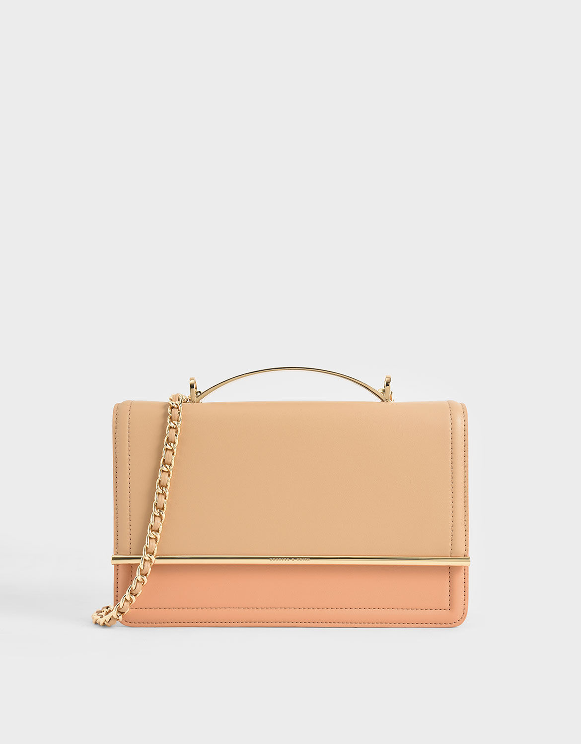 beige clutch