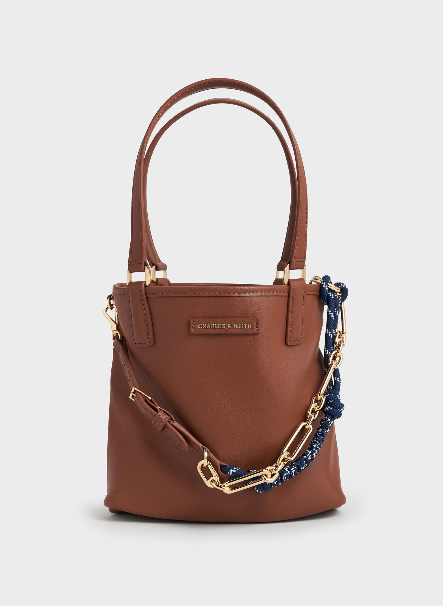 Addison Canvas Knotted-Rope Reversible Tote Bag, Taupe Canvas, hi-res