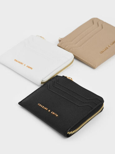 Small Zip Pouch, Black, hi-res