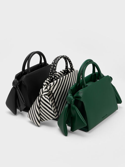 Bow Trapeze Tote Bag, Multi, hi-res