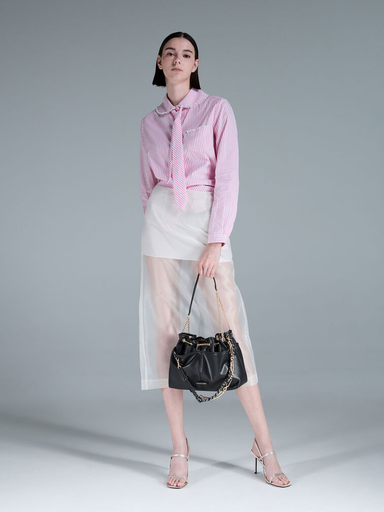 Addison Knotted-Rope Tote Bag, Negro, hi-res