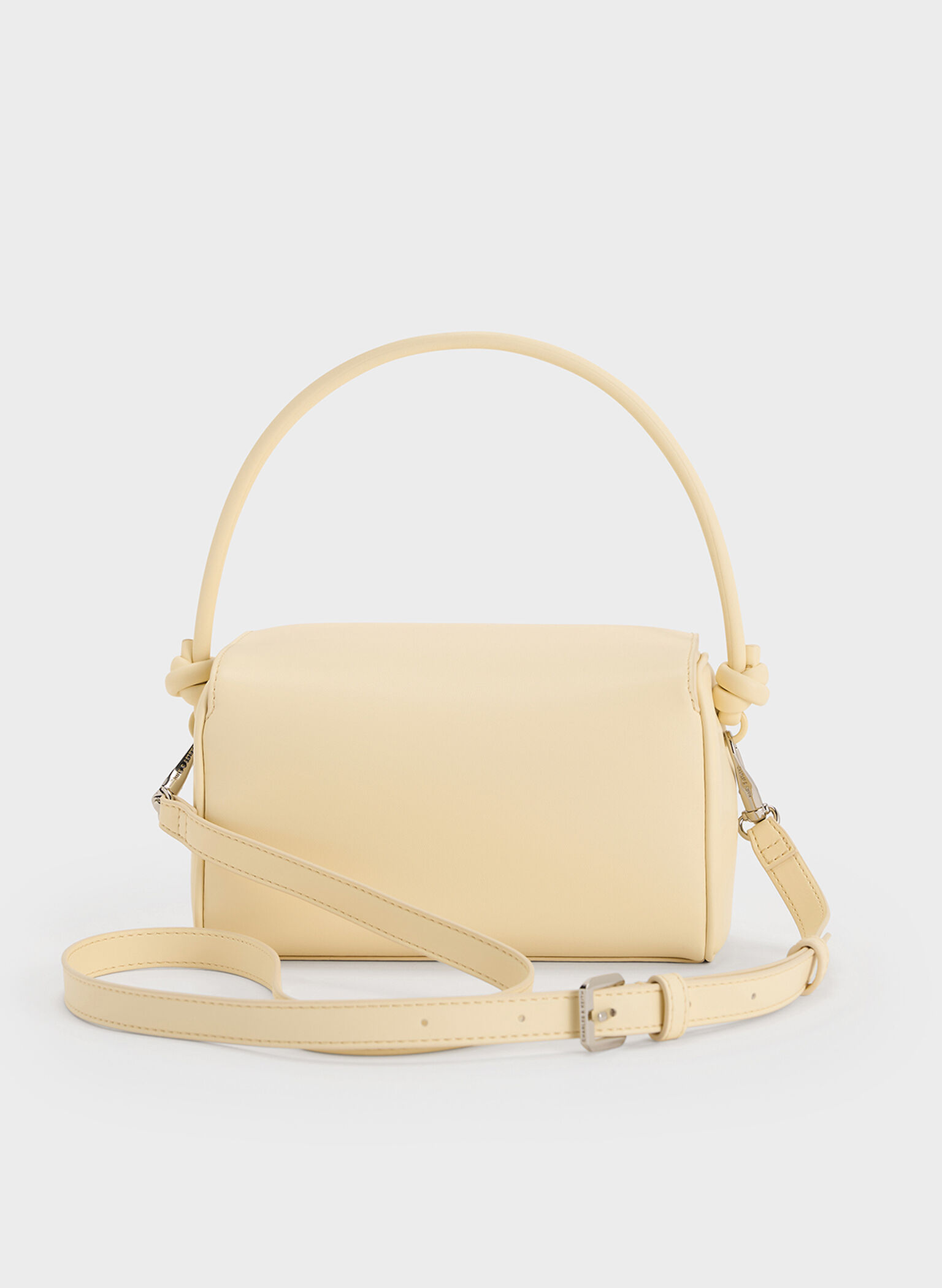 Sammie Knotted-Handle Boxy Bag, Butter Yellow, hi-res
