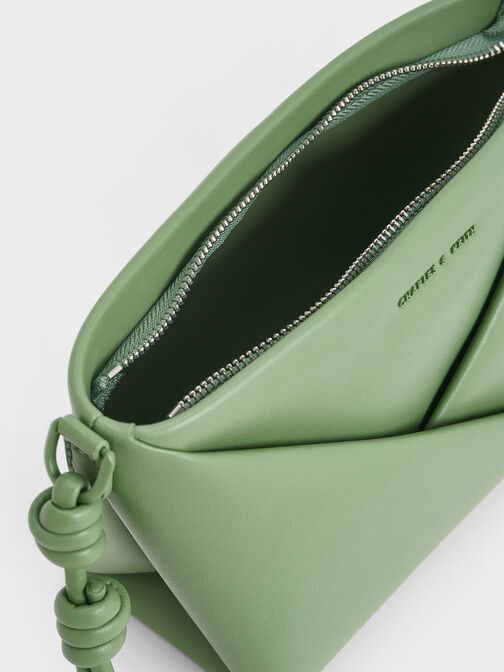 Dark Green Bow Crossbody Bag - CHARLES & KEITH US