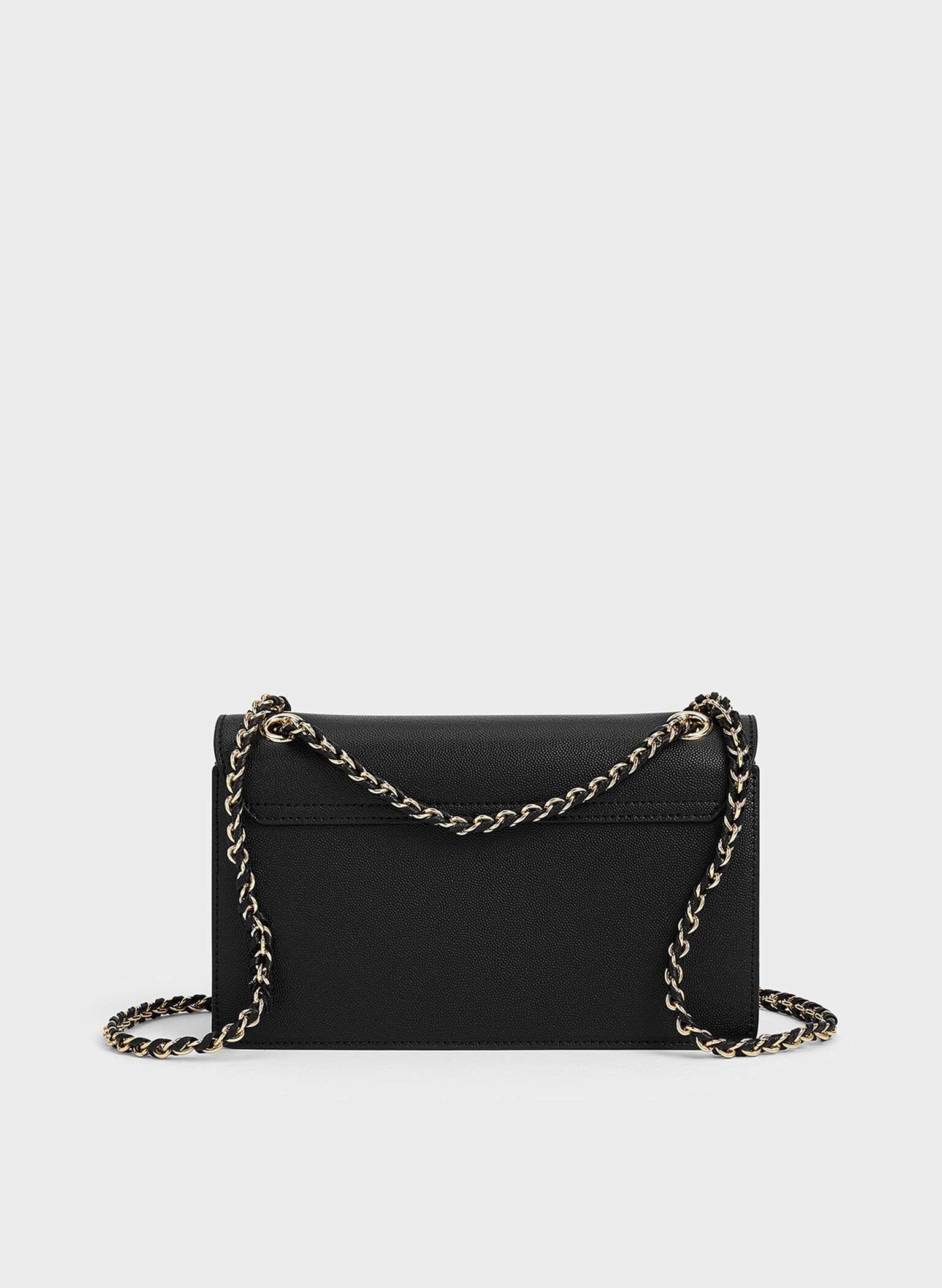 Everline Braided-Strap Shoulder Bag, Black, hi-res