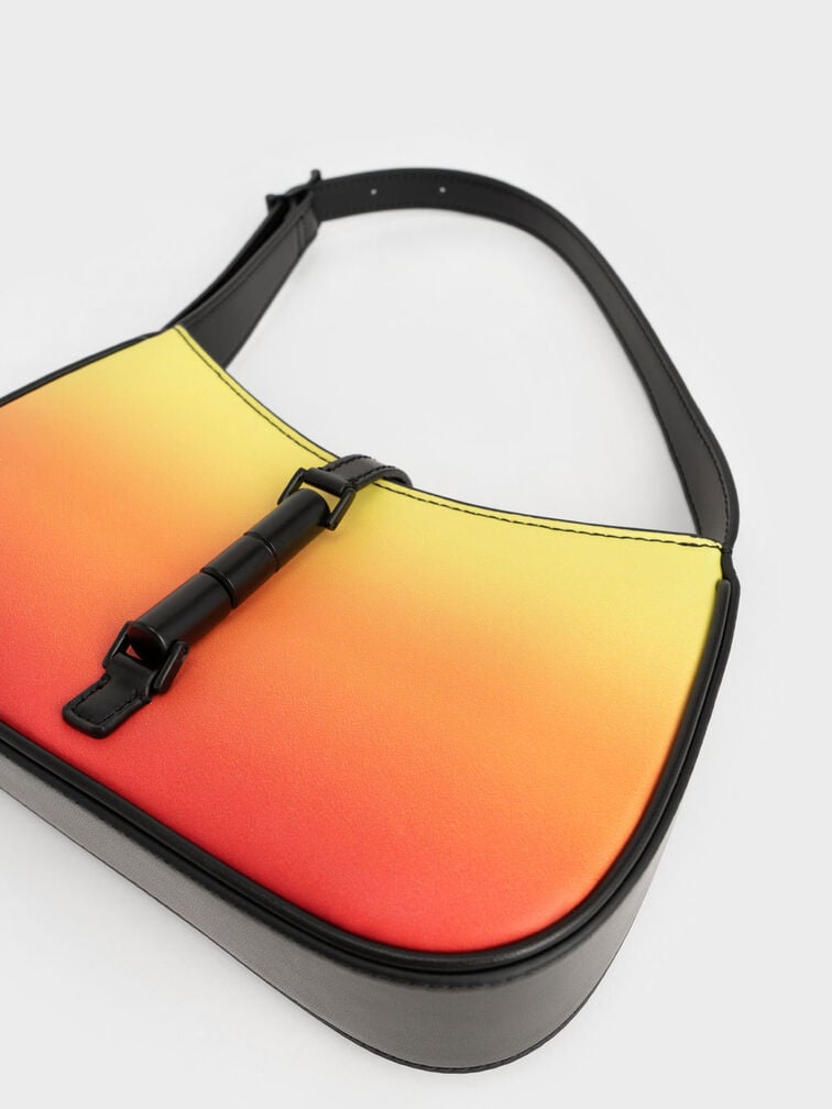 Cesia Ombre Shoulder Bag, Sunset, hi-res