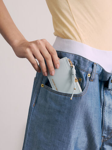 Tarjetero Everleigh con cremallera perimetral, Azul marino, hi-res