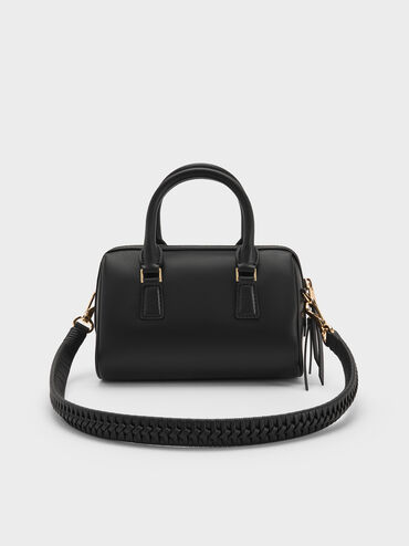 Bolso bowling Everleigh, Negro, hi-res