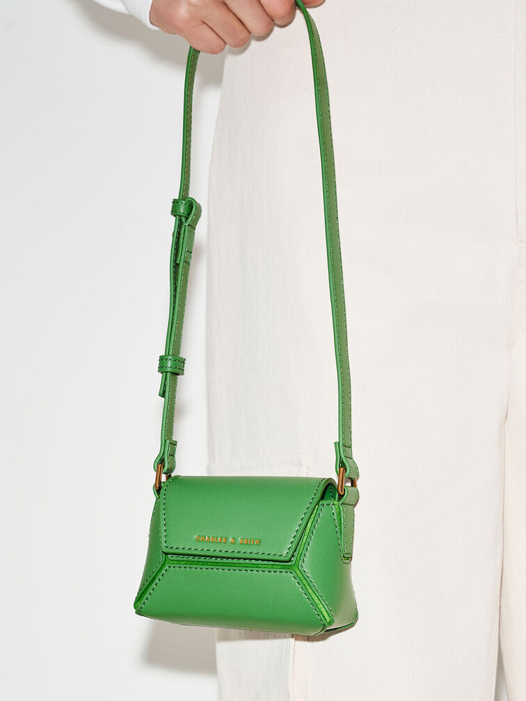 Nasrin Geometric Mini Bag, Green, hi-res