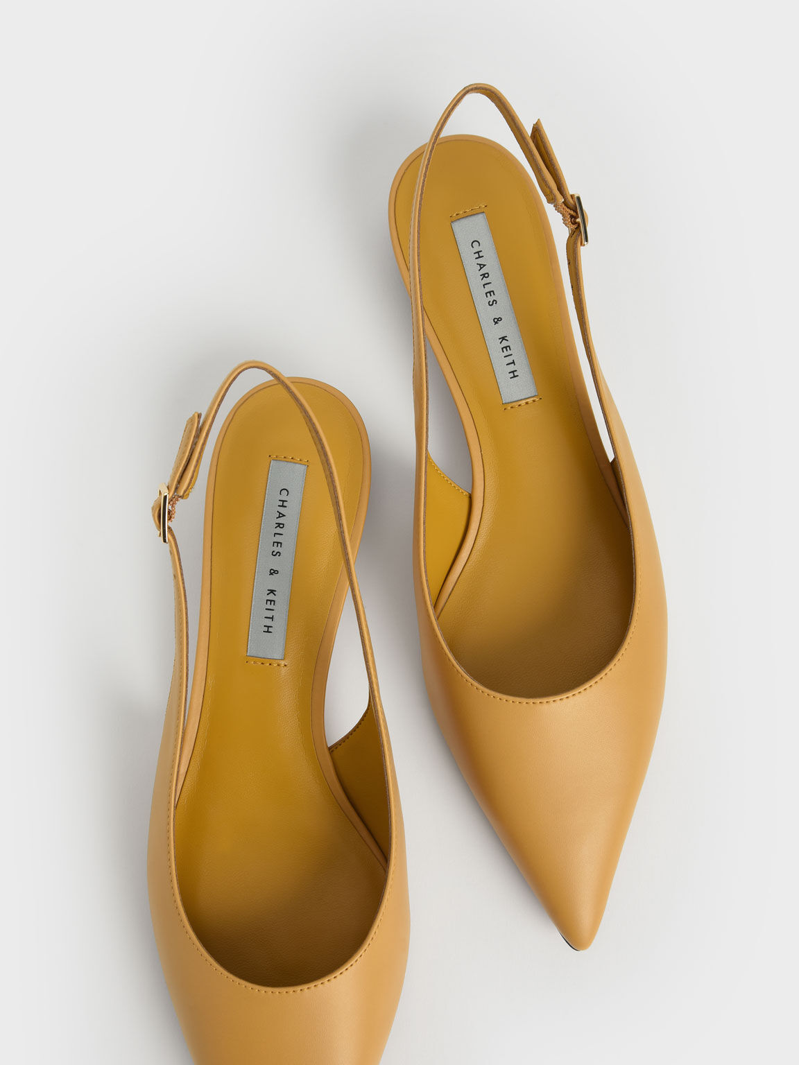 Mustard slingback heels store