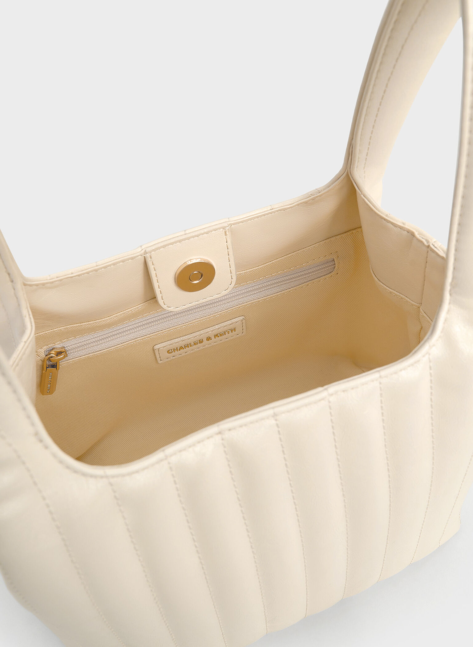 Donna Crinkle-Effect Tote Bag, Cream, hi-res