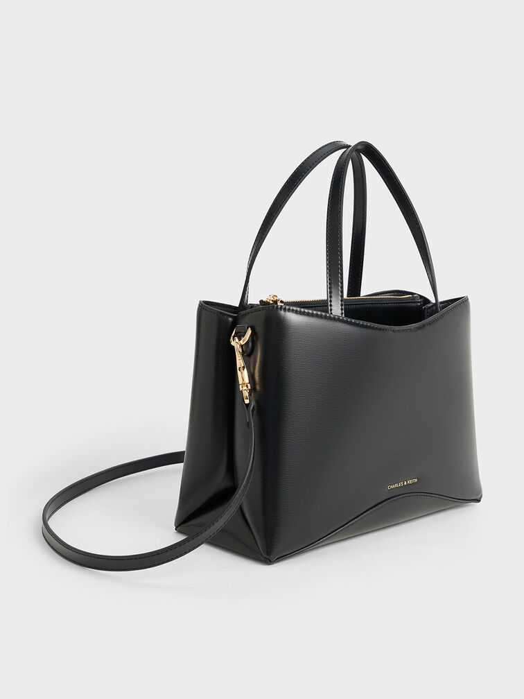 Sybill Tote Bag, Black, hi-res