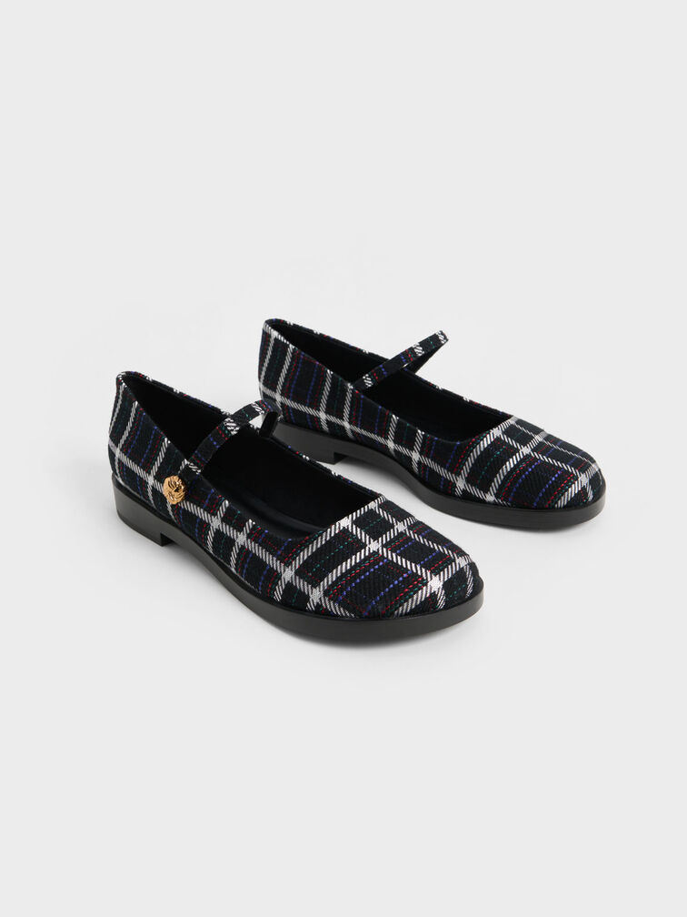 Metallic Accent Woven Mary Janes, Multi, hi-res