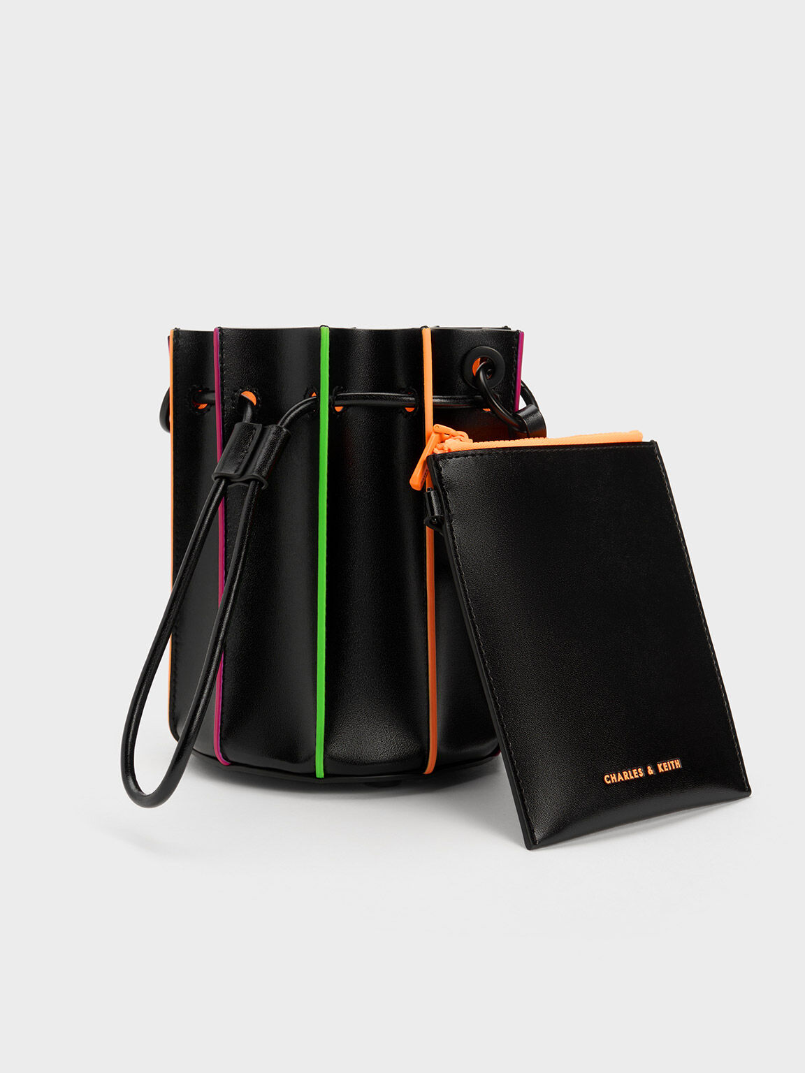 Clove Top Handle Bucket Bag, Black, hi-res