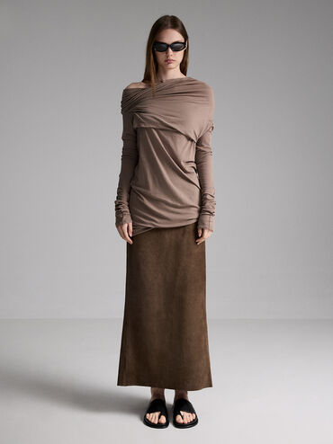 Sandalias planas con tiras anchas, Negro, hi-res
