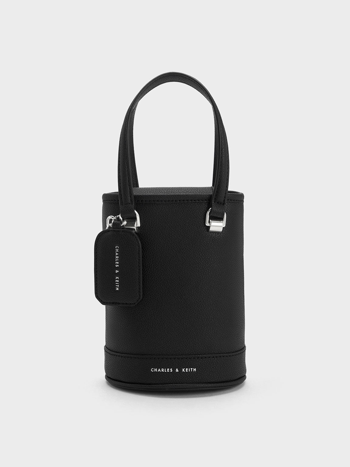 Avis Cylindrical Bucket Bag, Black, hi-res