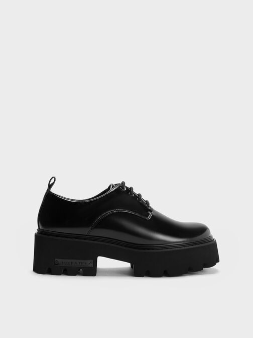 Imogen Chunky Oxfords, Black Box, hi-res