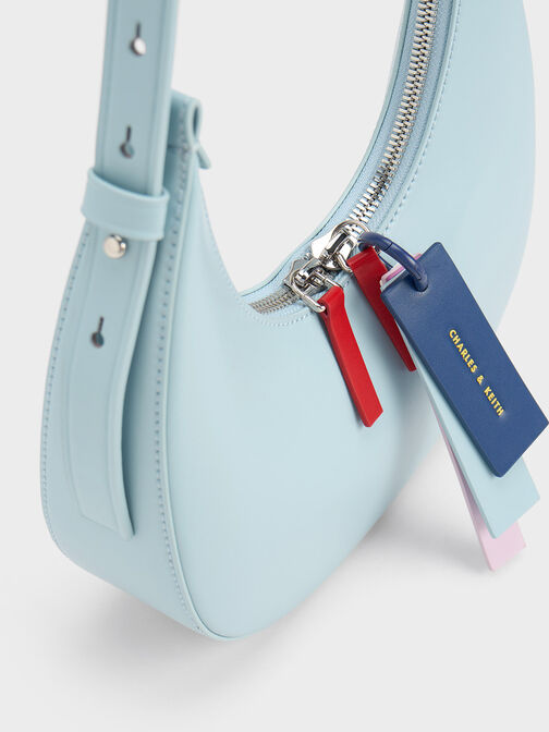 Cockade Crescent Hobo Bag, Blue, hi-res