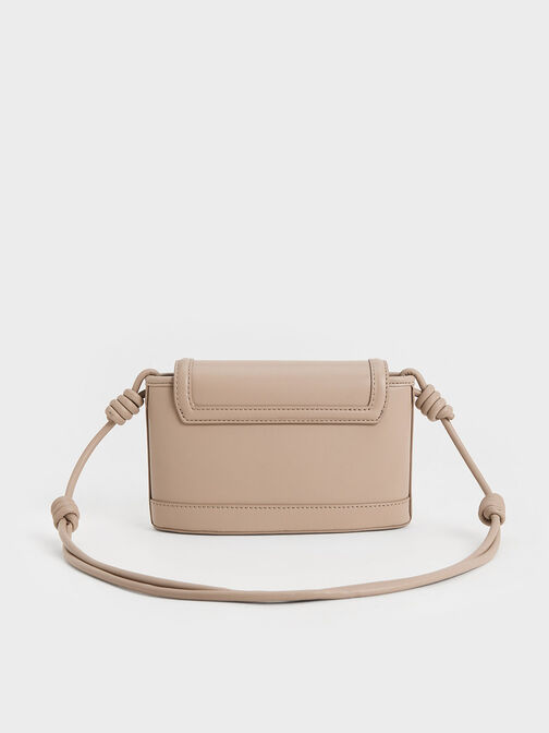 Bolso Sabine con correa anudada, Gris pardo, hi-res