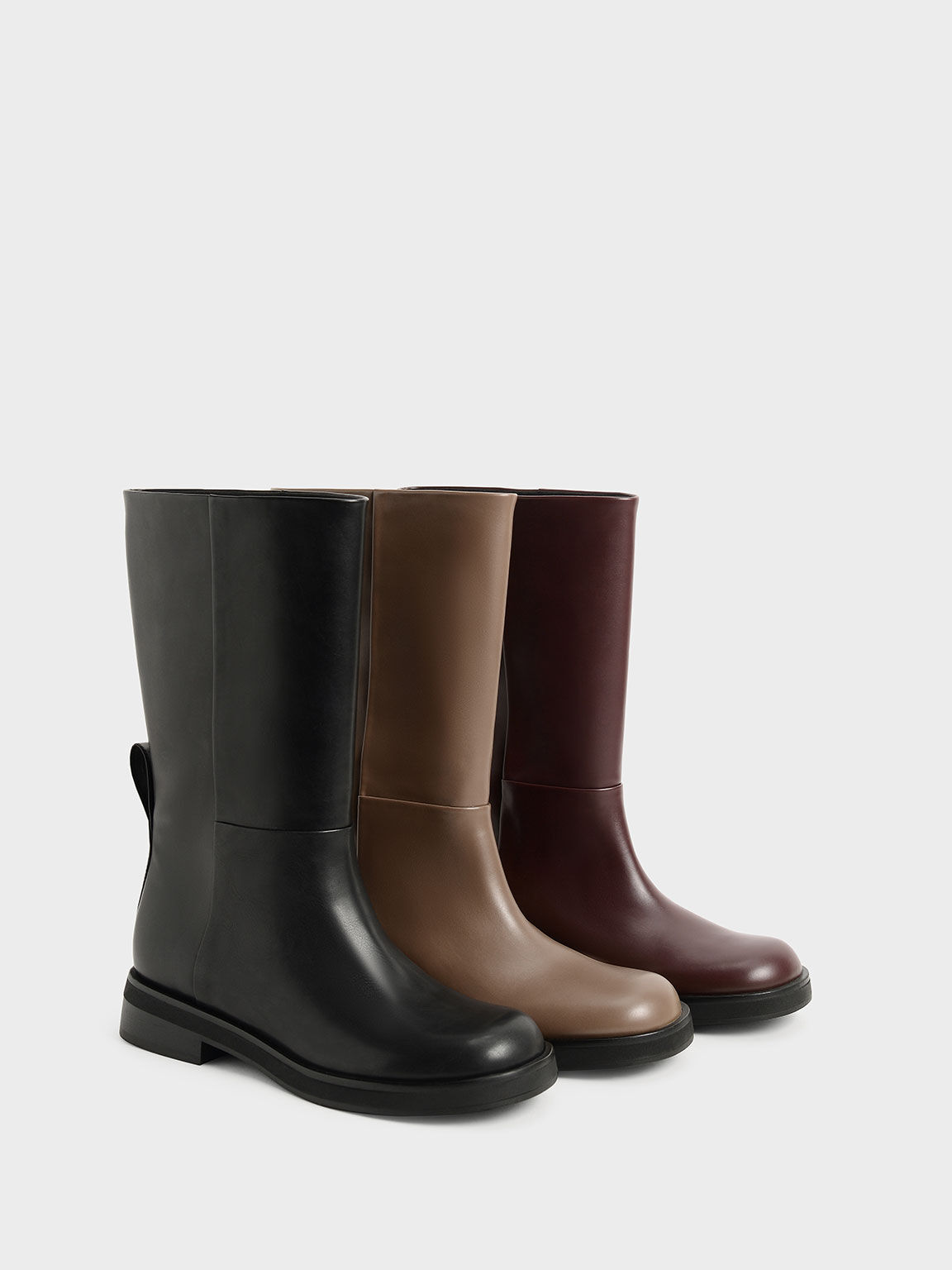 Taupe flat ankle boots store