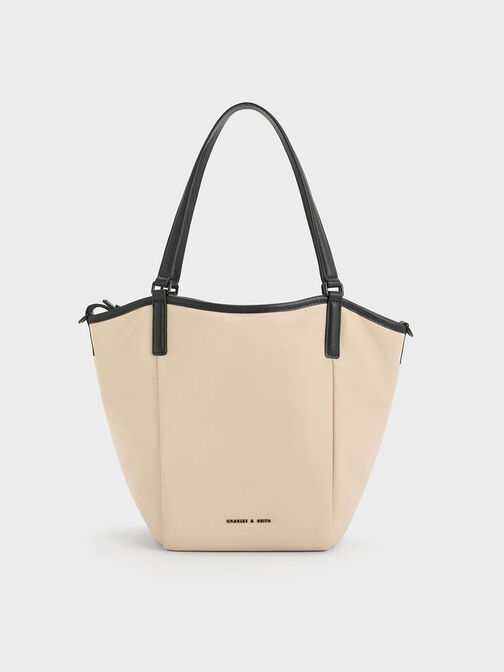 Sianna Slouchy Tote Bag, Beige, hi-res