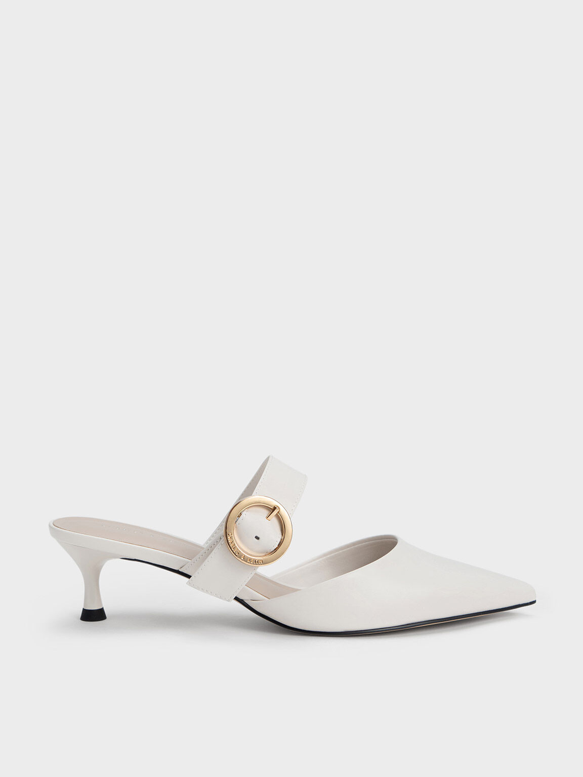 White mules with buckle online