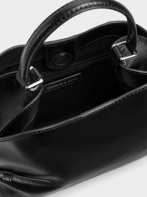 Delfina Chain Side-Belt Tote Bag, Noir, hi-res