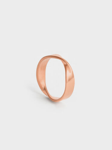 Lena Twist Ring, Rose Gold, hi-res