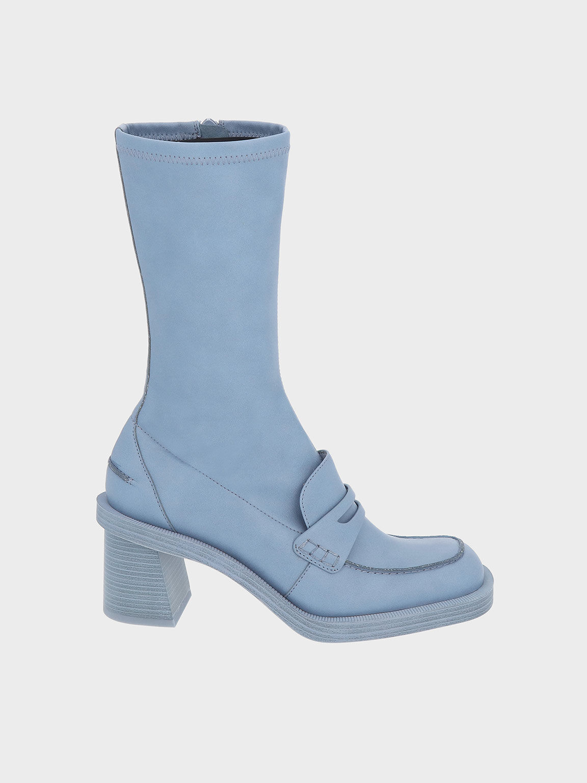 Blue calf boots top