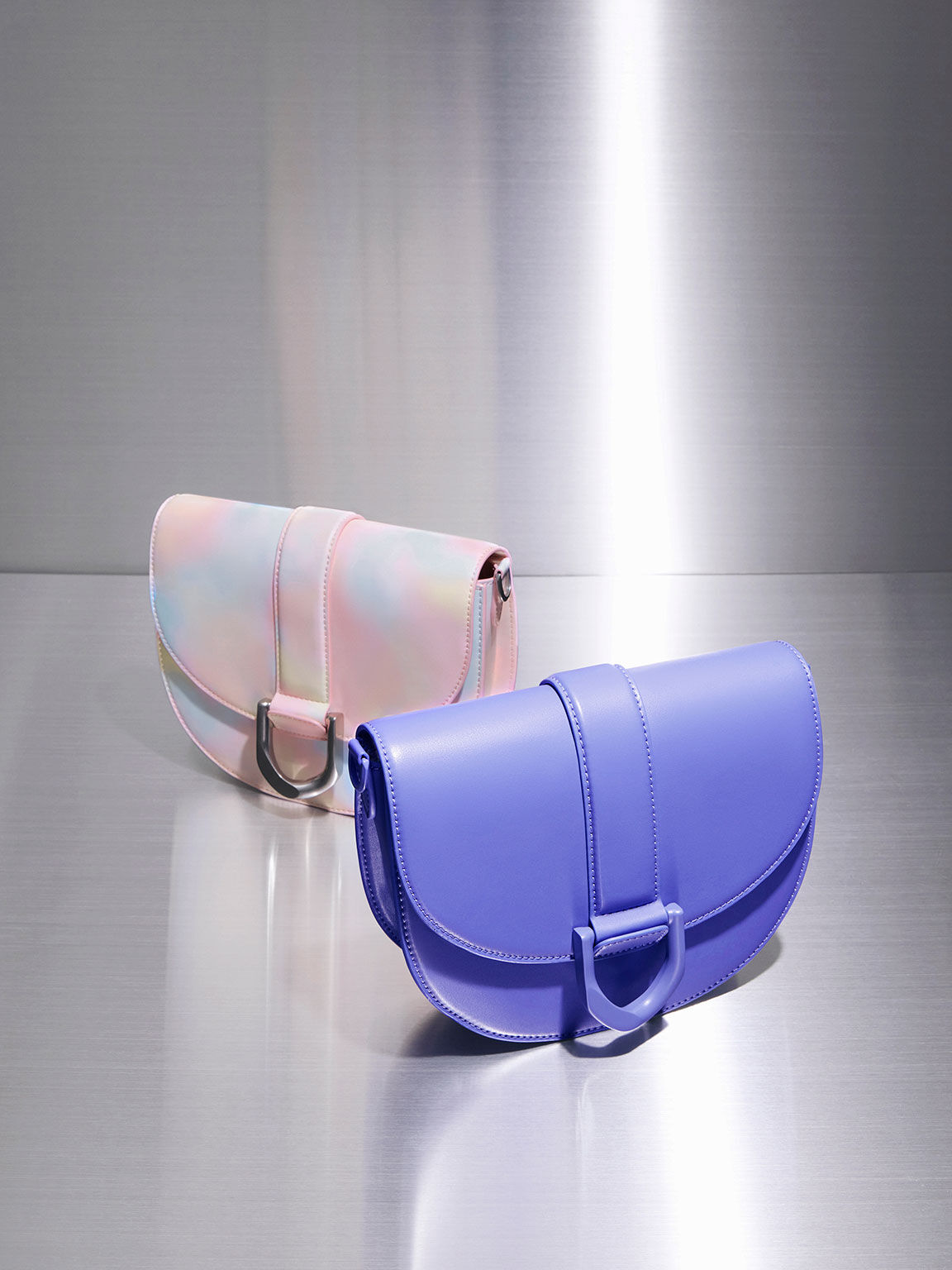Gabine Swirl-Print Saddle Bag, Multi, hi-res