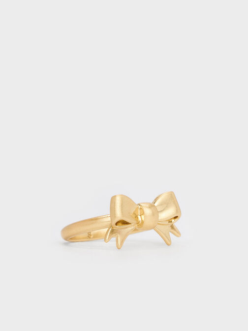 Paige Ribbon Ring, Brush Gold, hi-res