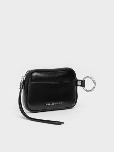 Tatiana Zip-Around Card Holder, Noir, hi-res