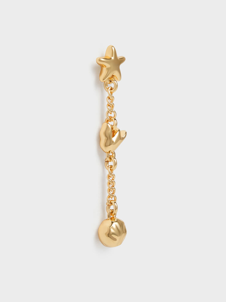 Orinda Crystal Drop Earrings, Gold, hi-res