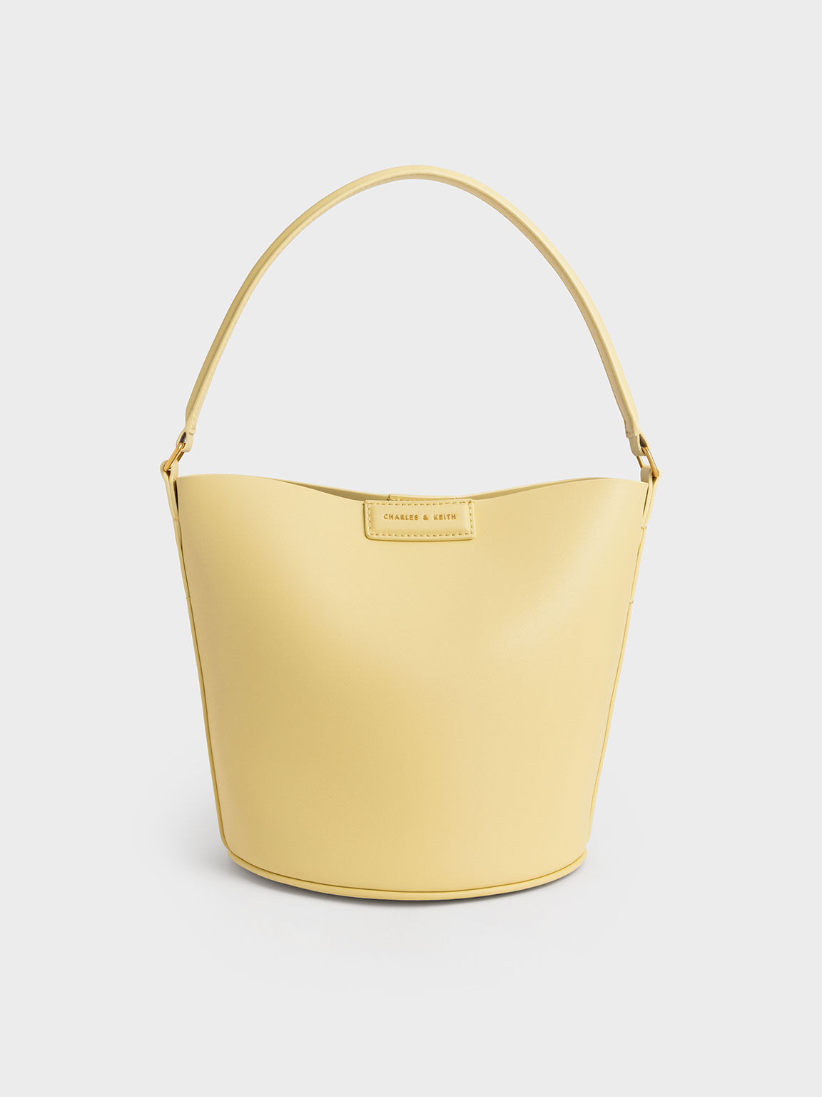 Flora Cylindrical Bucket Bag, Yellow, hi-res