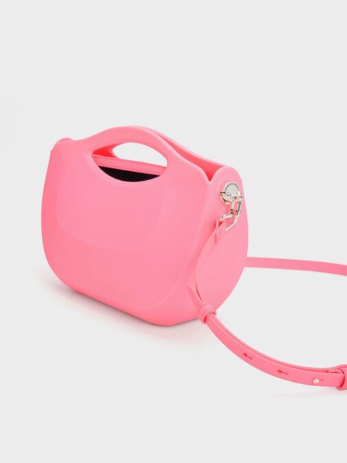 Cocoon Curved Handle Bag, Pink, hi-res