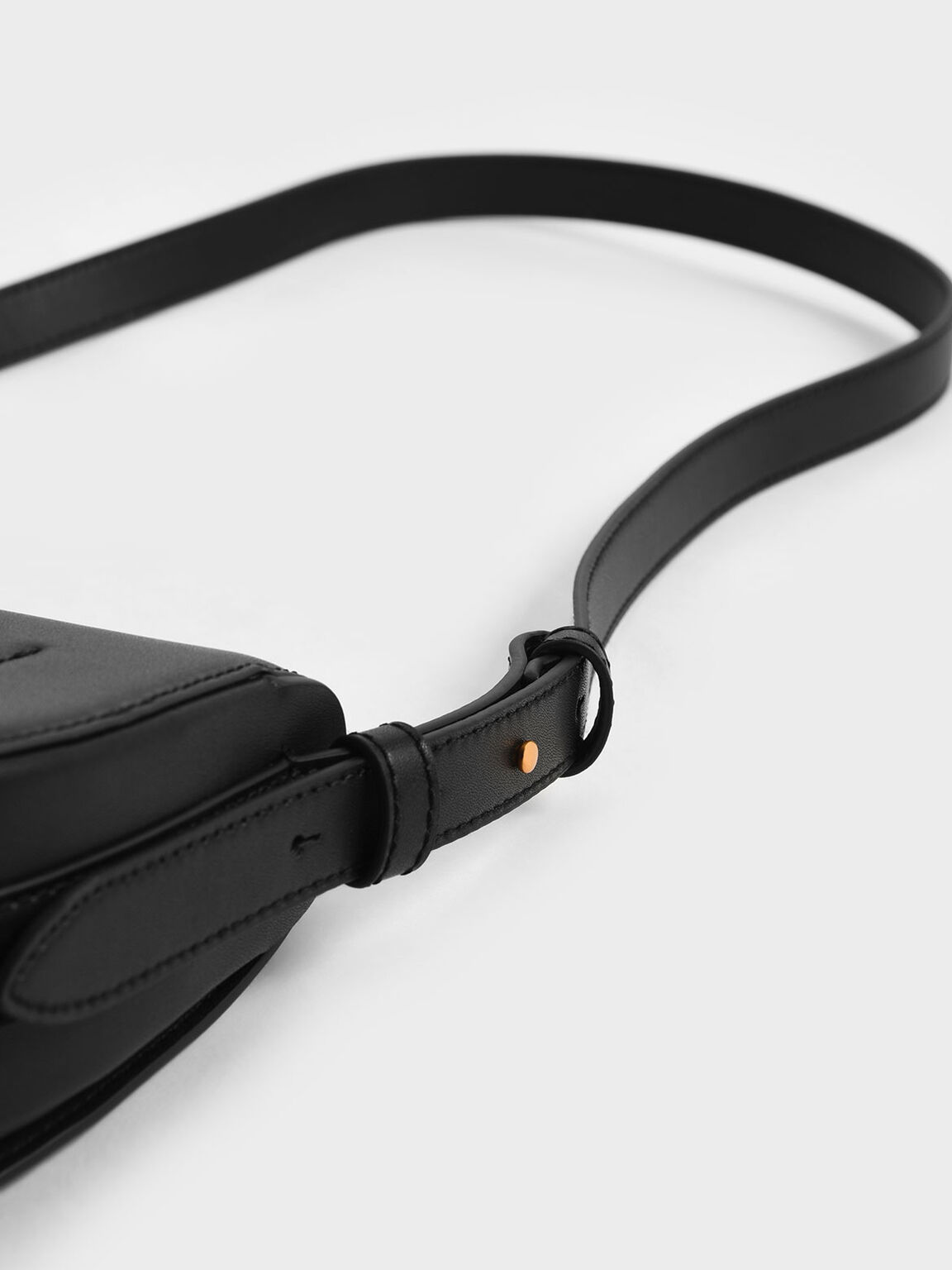Kora Saddle Crossbody Bag, Black, hi-res