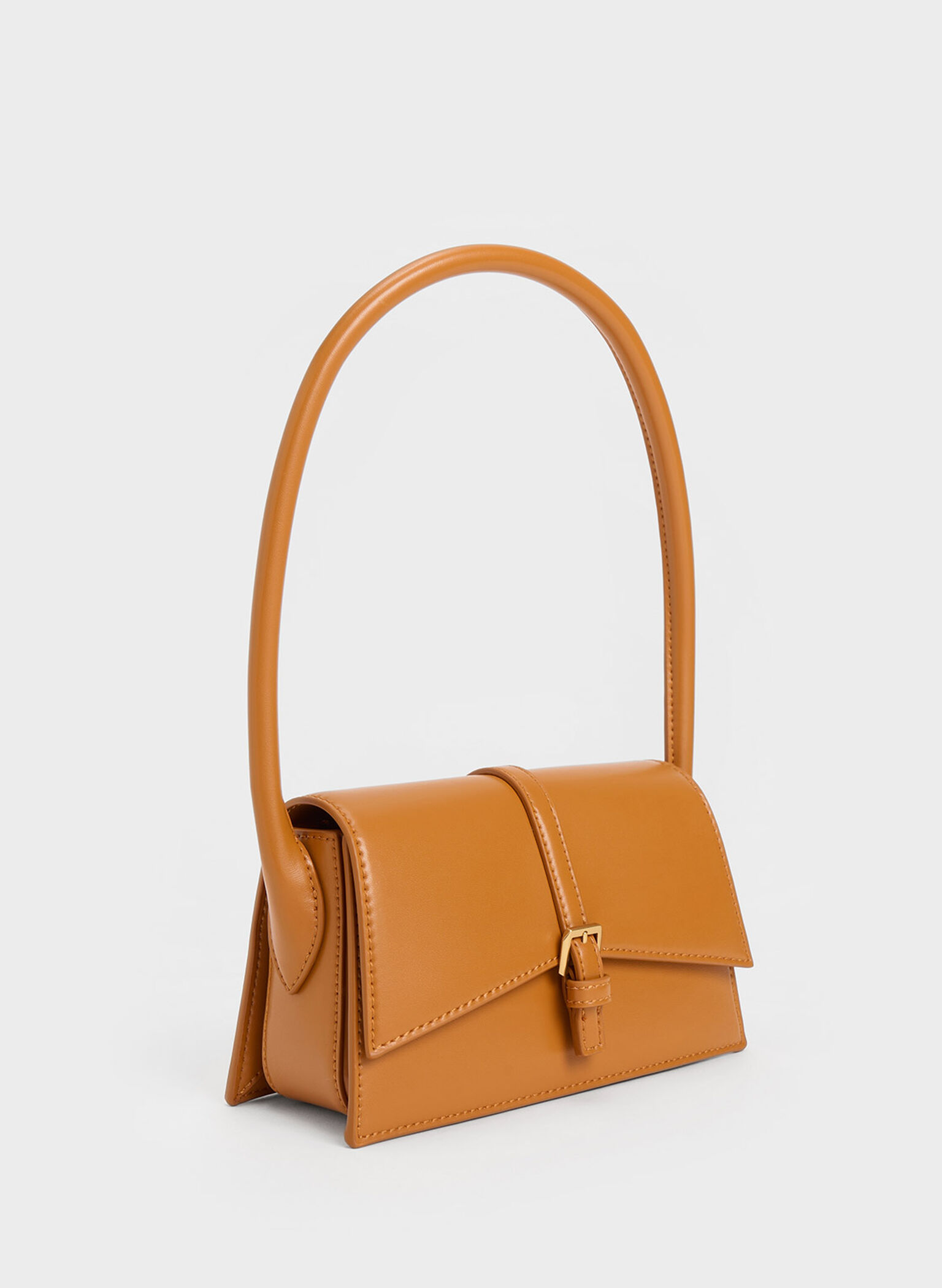 Orange Annelise Belted Trapeze Bag - CHARLES & KEITH US