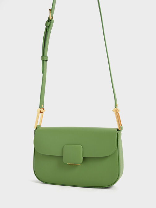 Scoop Women's Ruched Shoulder Bag Green 