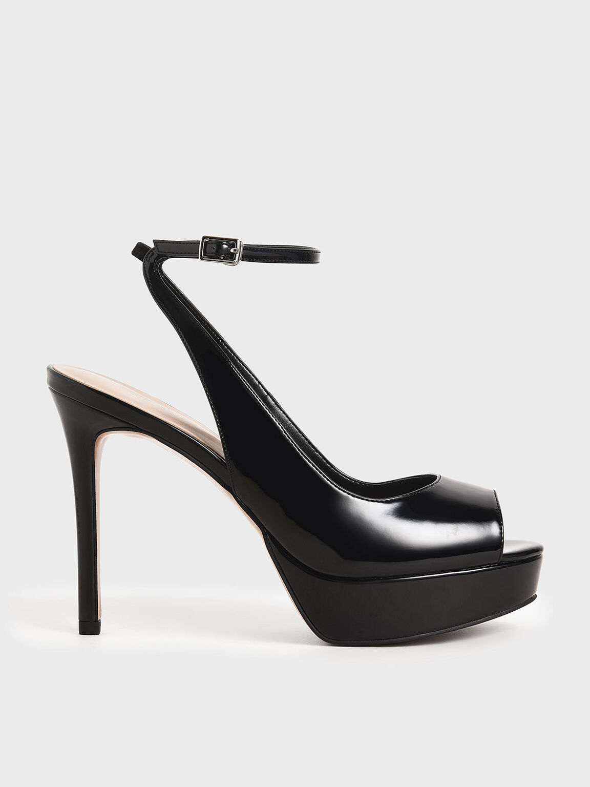 厚底魚口高跟鞋 Charles Keith Hk