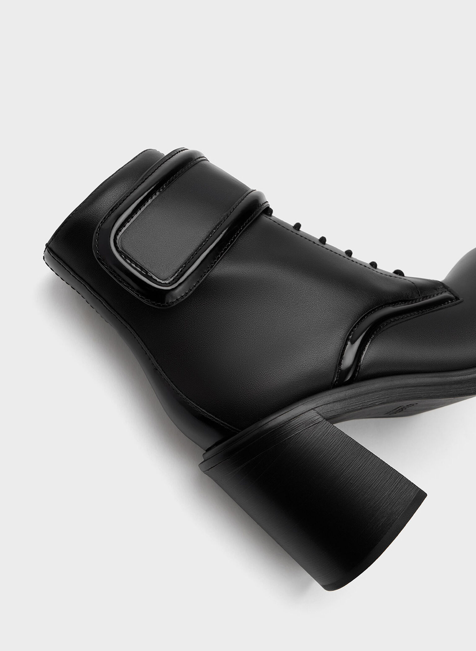 Rosalie Leather Ankle Boots, Black, hi-res