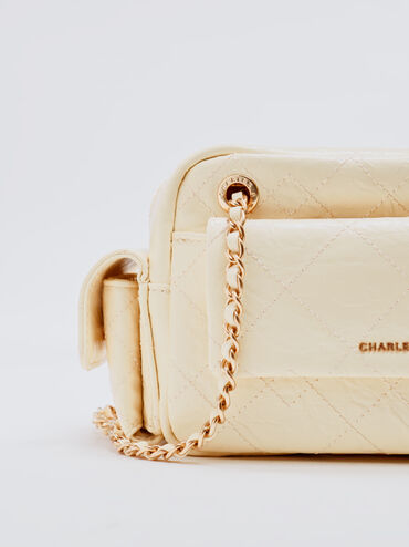Duo Quilted Crossbody Bag, Butter Yellow, hi-res