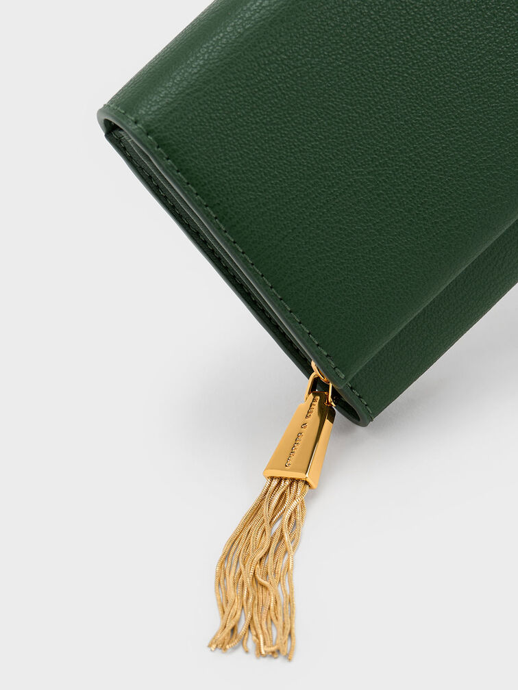 Peacock Tassel Detail Long Wallet - CHARLES & KEITH TH