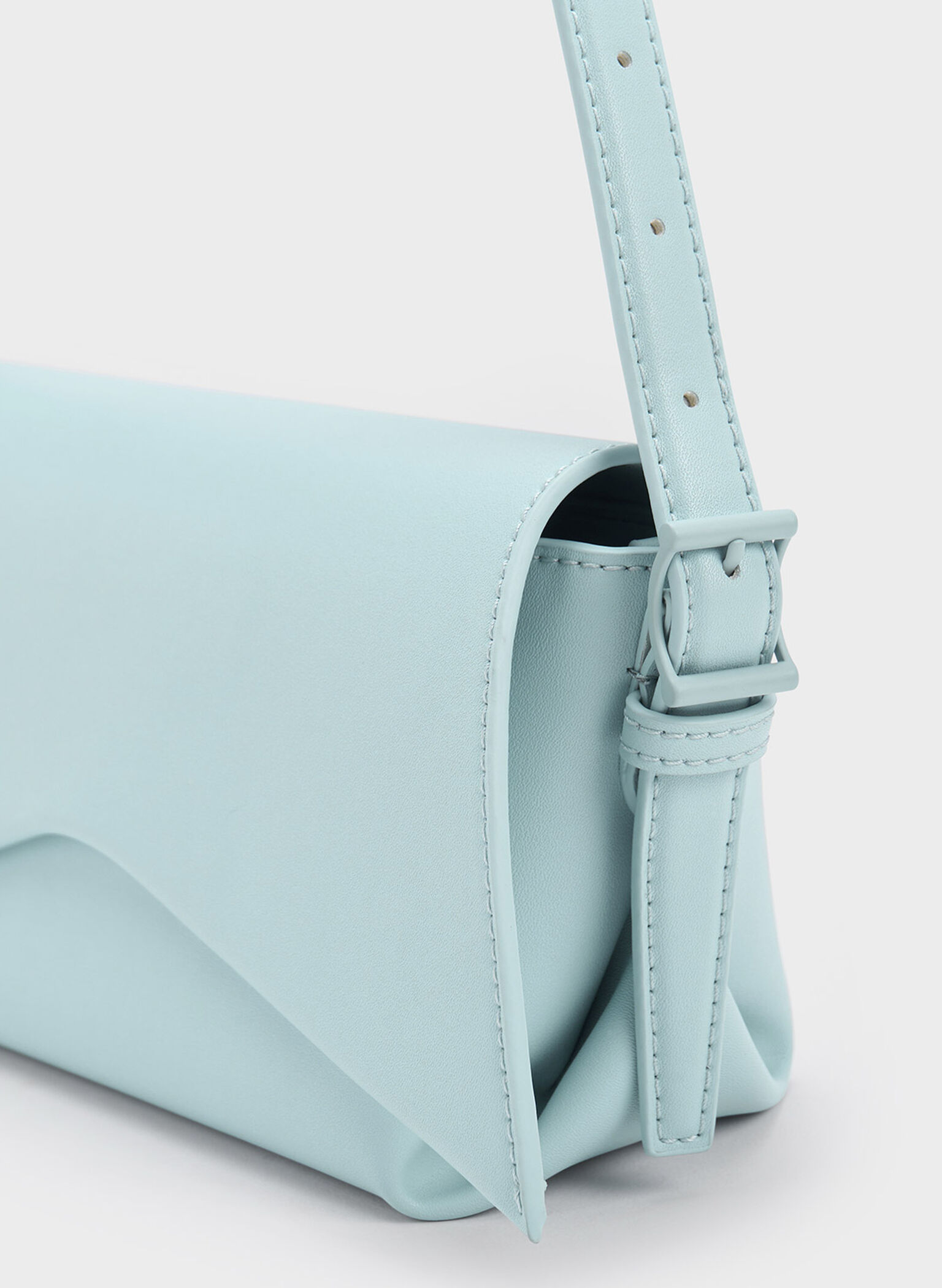 Boaz Geometric Front Flap Bag, Blue, hi-res